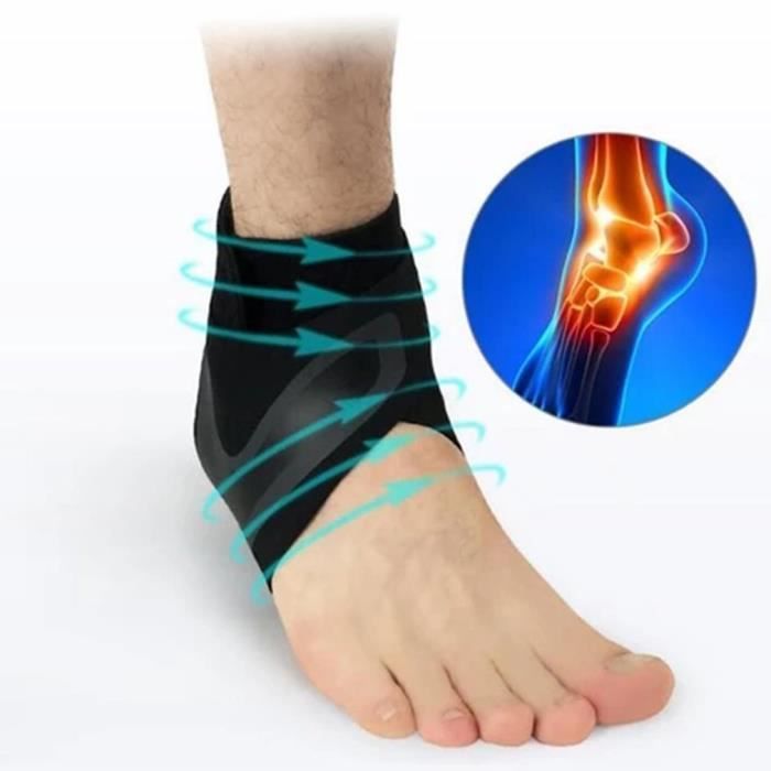 1pcs Chevillère Soutien Respirante Compression Sport Cheville droit Protecteur en Néoprène size M