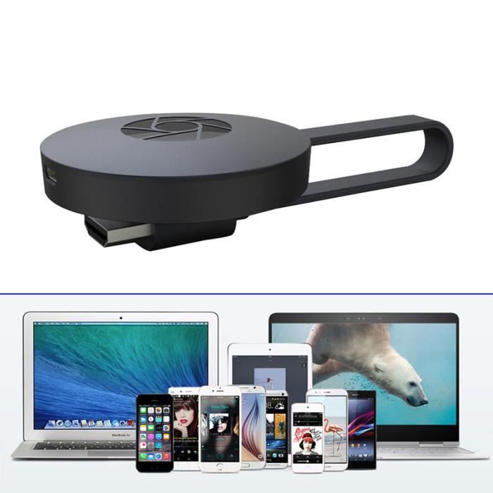 2.4G Mirascreen Récepteur WiFi écran Miracast HDMI sans fil Adaptateur de flux vidéo 1080P pour iOS/Android/Window