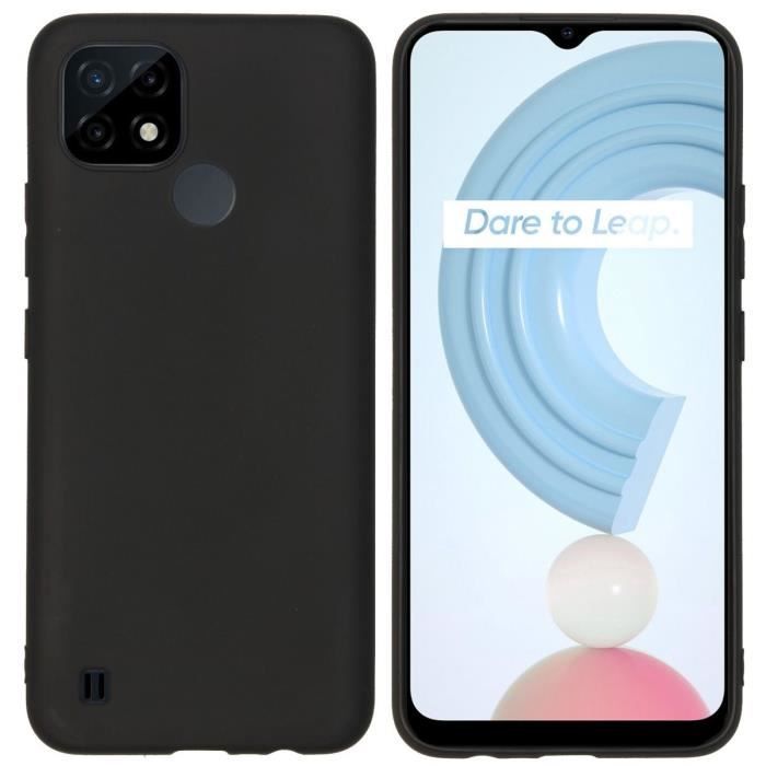 Coque Realme C21 - Housse Etui Protection TPU Silicone Antichoc Noir