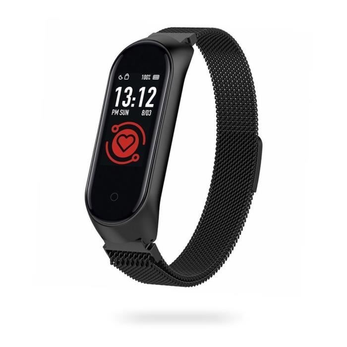 Bracelet d'activité en maille métallique Unotec Smartband 6T
