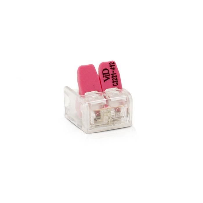 CONNECTEUR RAPIDE 2 FILS BLISTER X 5 PCS