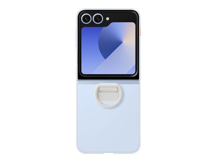 Coque Z Flip6 transparente avec anneau
