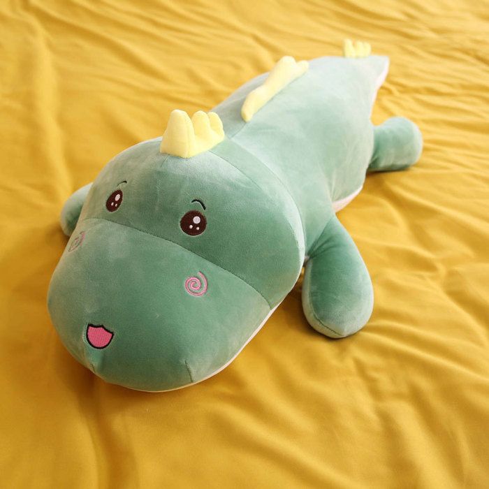 Kawaii Arc En Ciel Dinosaure Peluche Animal Peluche Poupée Oreiller