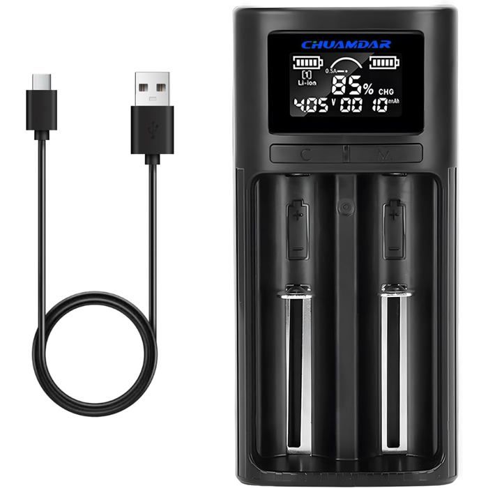 Intelligent 21700 18650 Chargeur De Batterie,LCD 21700 Chargeur De