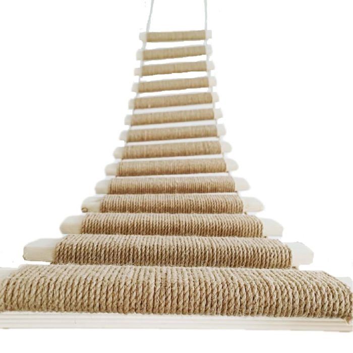 Comparer les prix de Cadre descalade pour chat en corde de sisal - Échelle pour chat - Pont descalade pour chat - Cadre descalade  (100 cm)