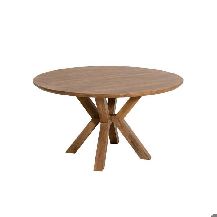 Table à manger ronde en manguier Maloé