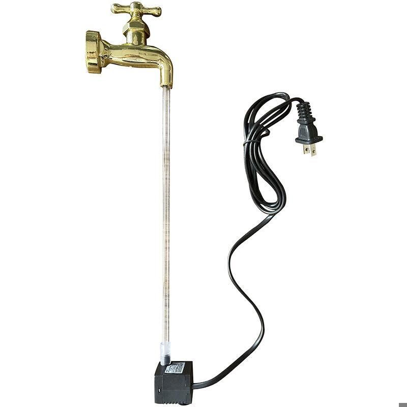 Anshka Fontaine Robinet Invisible USB - Fontaine Flottante Extérieure Pour Jardin