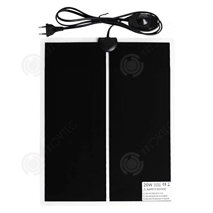 Comparer les prix de INN Tapis chauffant pour reptiles 20W 42x28cm tapis thermique pour terrarium coussin chauffant animaux plaque chauffante étanche