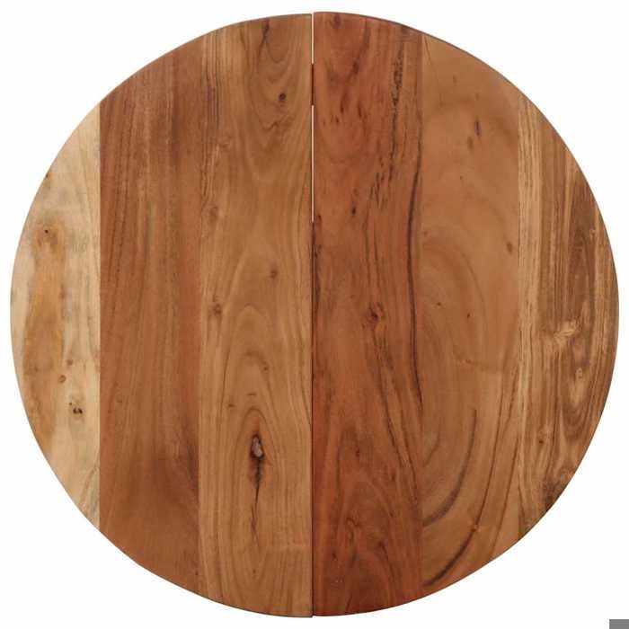 Table cuisine CLOUD Brun Table bistrot/Bar - 1/2 personnes - Ø60x76 cm Bois dacacia massif tt654