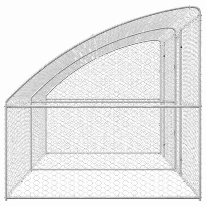 Pet®Argent Kennel pour Chiens 2 pcs Argenté 4 x 2 x 2 m - robuste et durable - Acier galvanisé 7_5140046 Pet®Argent Kennel pour Chiens 2 pcs Argenté 4 x 2 x 2 m - robuste et durable - Acier galvanisé 7_5140046