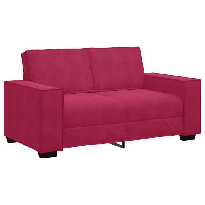 Canapé à 2 places VIDAXL Sofa DOUBLE Rouge bordeaux 160x78x84 cm Velours S2830