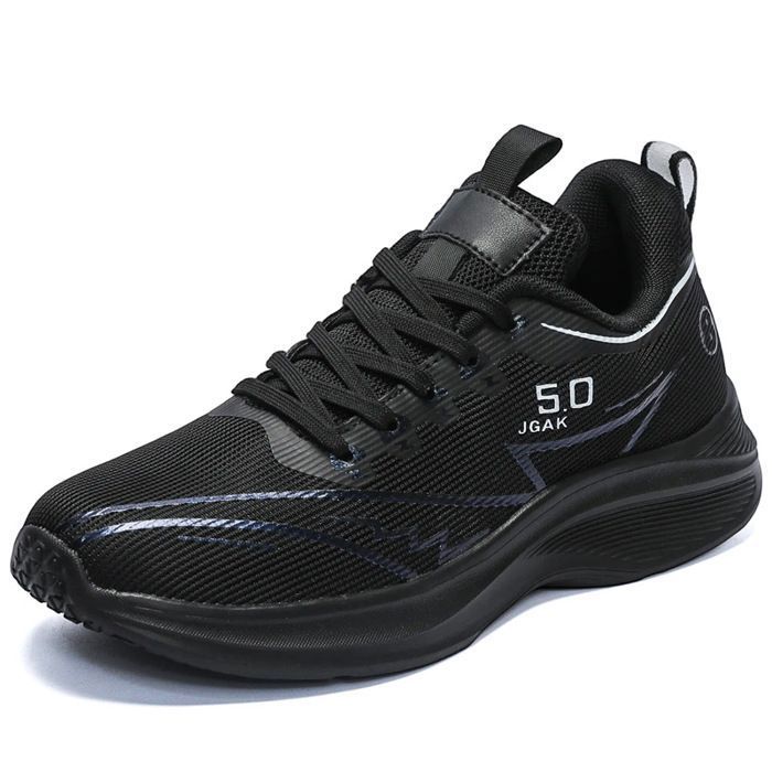 INSFITY Baskets Homme Respirantes Sneakers Légères Confortable Grande Taille - Noir