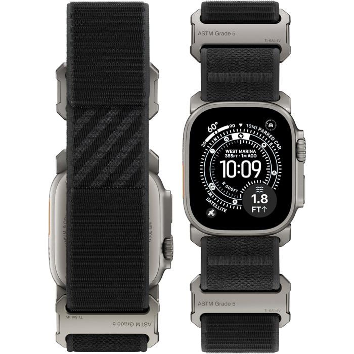 Bracelet montre - UNDERSCORE - Titan 5 - Nylon tissé - Titane 5 - Double verrouillage