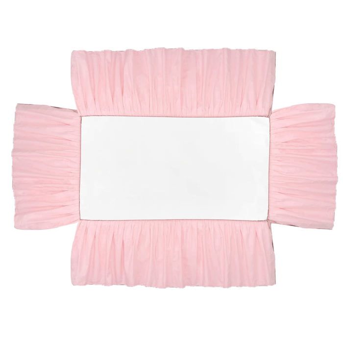 Housse de lit anti-poussière facile à installer jupe de lit bébé élastique et douce pour chambre à coucher .