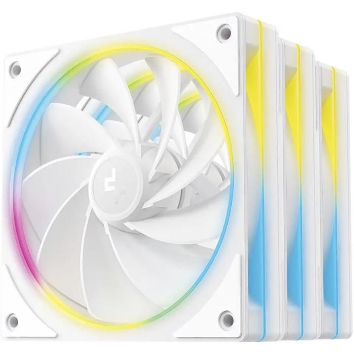 Ventilateur supplémentaire DeepCool FL12R SE WH 120mm 1900RPM ARGB pack 3 - vue 2
