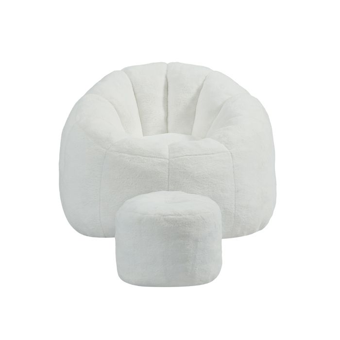Pouf géant confortable fauteuil relax sans structure pour intérieur
