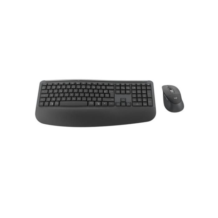 Logitech Signature Comfort Plus Combo MK880 for Business Ensemble clavier et full size avec Indicateur de niveau de batterie à LED sans fil USB C Bluetooth LE AZERTY Français - vue 2