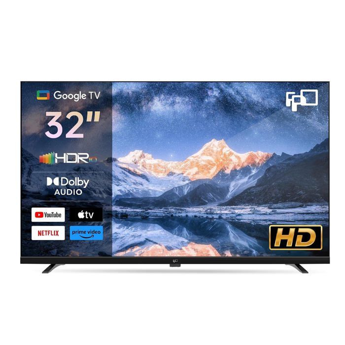 Smart TV 32 Pouces FPD CG32 P1 Google TV 720p HD HDR10 Dolby Audio