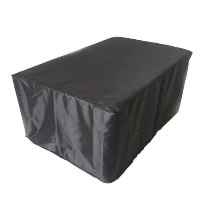 Housse Mobilier de Jardin Extérieur Grande étanche Cube Set de Table Housse de Protection pour Rotin Terrasse 308 * 138 * 98 cm