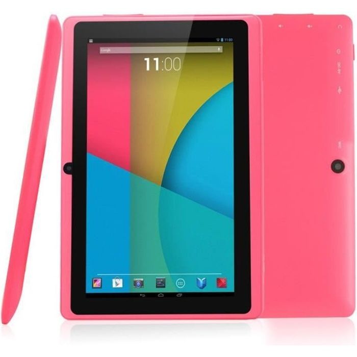 Tablette tactile – TOPSHOWS Q8 – 7HD XGA – 512Mo RAM – 8Go ROM – Quad Core – Rose