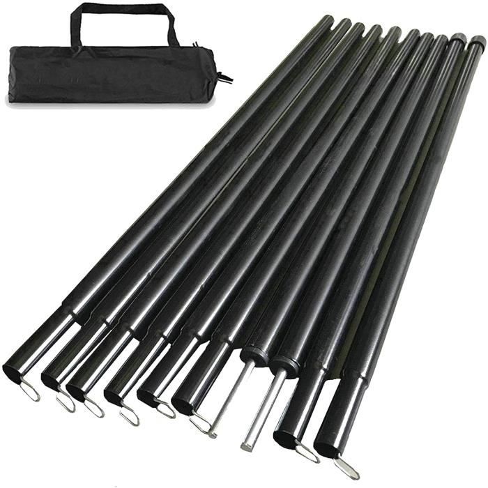 Camping Accessoires 4 Poteaux De Tente HIKEMAN Aluminium - Télescopiques 90-230cm - Pour Bâche Et Auvent Perche Telescopique Camping Accessoires 4 Poteaux De Tente HIKEMAN Aluminium - Télescopiques 90-230cm - Pour Bâche Et Auvent Perche Telescopique