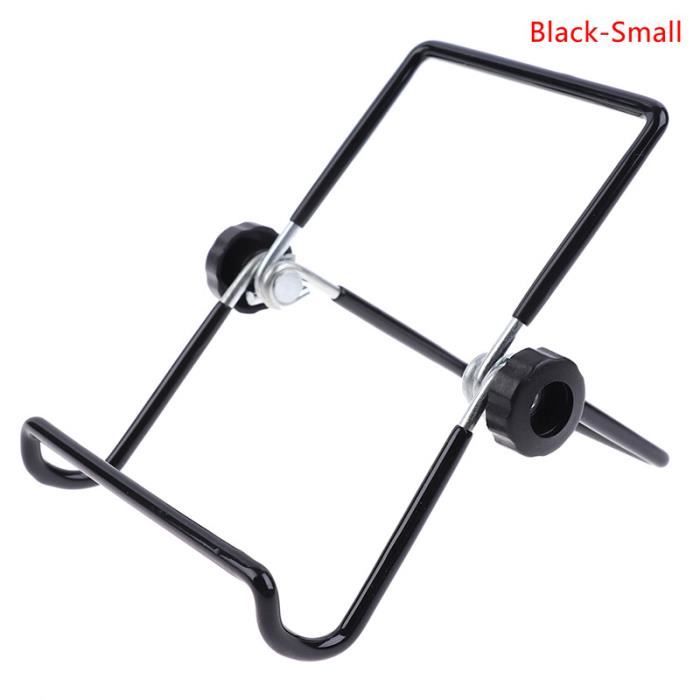 Lot De 4 Mini Supports Téléphone Portable Pliables Acier Inoxydable - Ultra Fin Et Créatif Noir Et Blanc