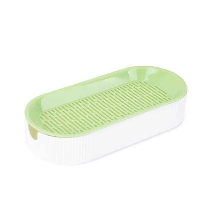 GYWHOOFT Lot de 2 bacs à germination pour herbe à chat, plantes hydroponiques pour herbe à chat, kit de croissance de jardin de fenêtre hydroponique (jaune, vert