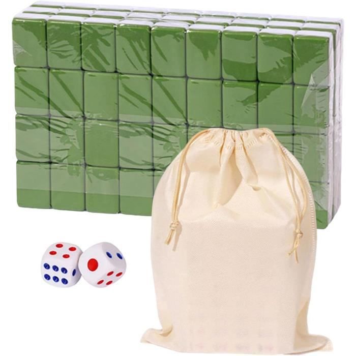 Jeu De Mahjong Grand Format 34x23x6 Cm | 2.5 Kg | Pièces En Bois Et Résine | À Partir De 17 Ans