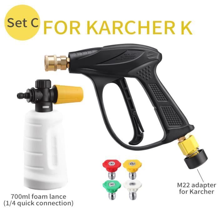 accessoire voiture lavage voiture nettoyage voiture Pistolet de lavage haute pression 150bar pour Karcher Lavor - For K Set C