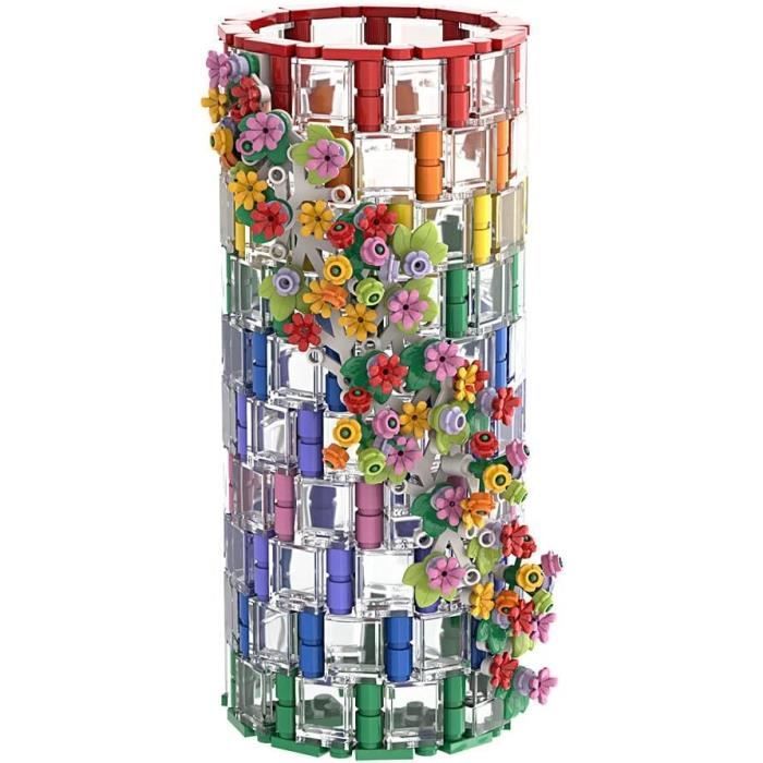 Bybo Vase pour bouquet de fleurs Lego - Compatible avec Lego