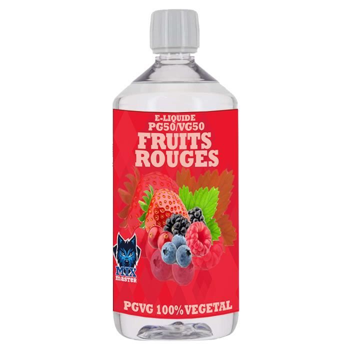 elfbar nachfüll pod läuft aus E-liquide 1 L en 50/50 PG/VG Saveur FRUITS ROUGES