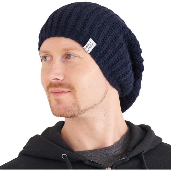 Bonnet HUGO Xevon-E Rouge - Homme - Maille, Extensible Et Respirant - NEUF