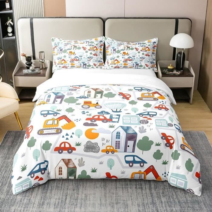 Housse de couette polyester coton aisance