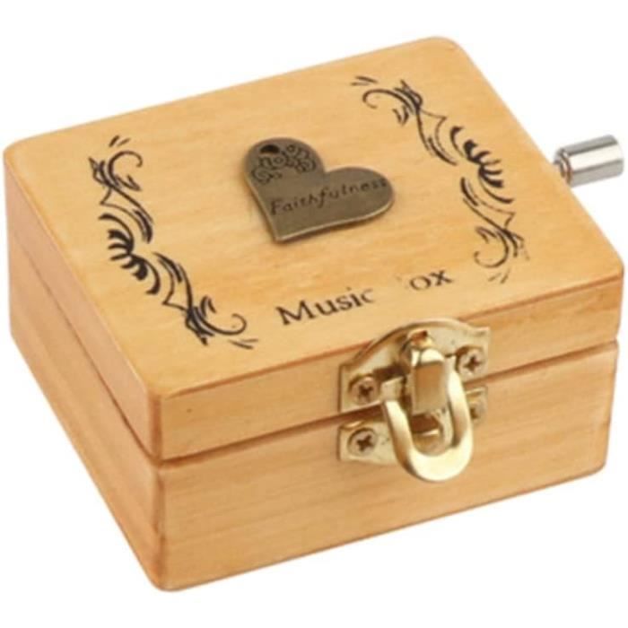 Boîte à Mécanique à Manivelle - Mouvement Musical Mécanique Vintage