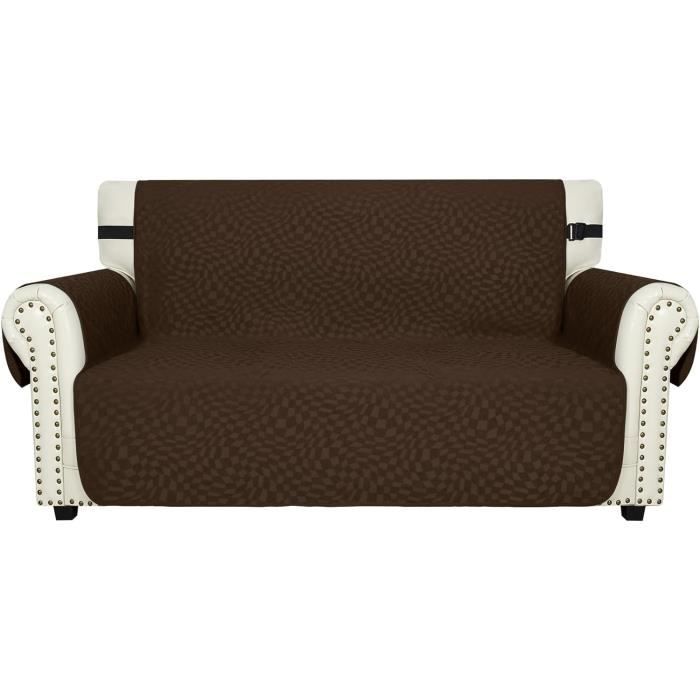 Biancheriaweb Housse De Canapé Matelassée Anti-taches De Couleur Unie Willy Beige Fauteuil Beige