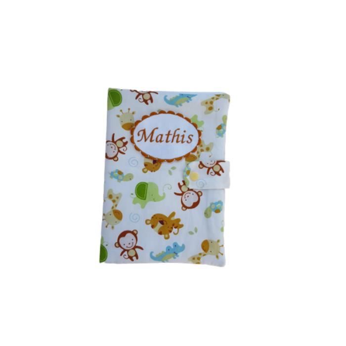 Protege Carnet De Sante Personnalise Petits Animaux De La Savane Cdiscount Puericulture Eveil Bebe
