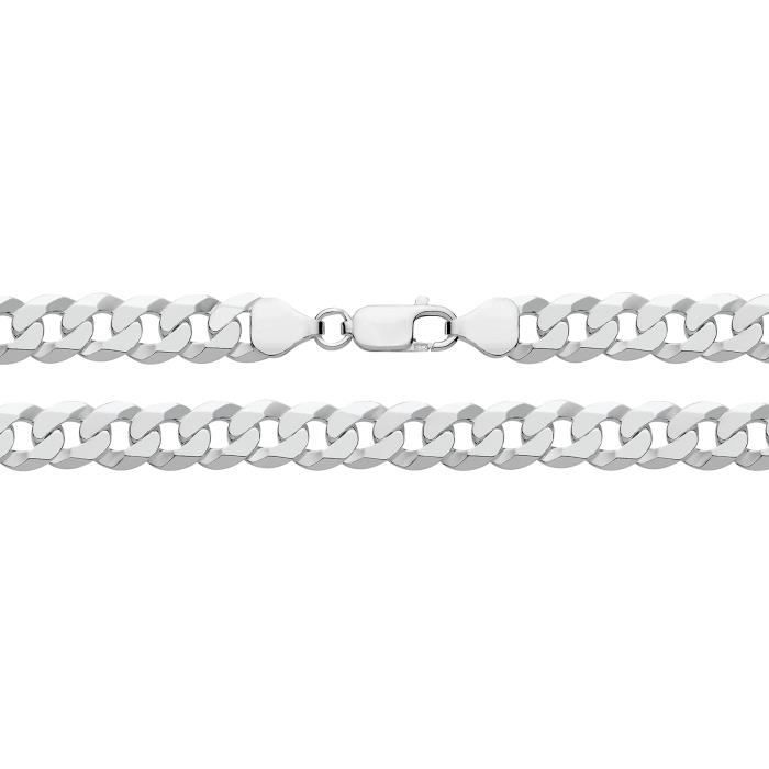 Chaine Courbe Homme Argent fin 925 - 51cm*9mm 44954