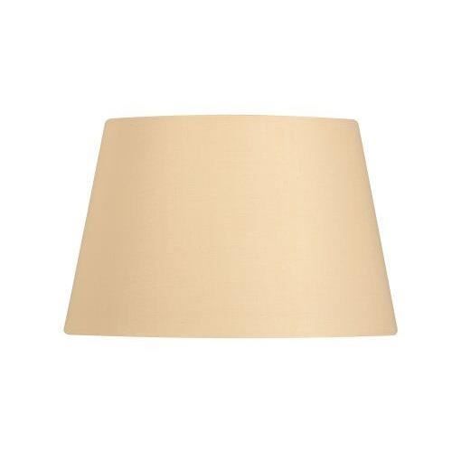 Oaks Lighting Abat-jour tambour en coton Beige 50 cm