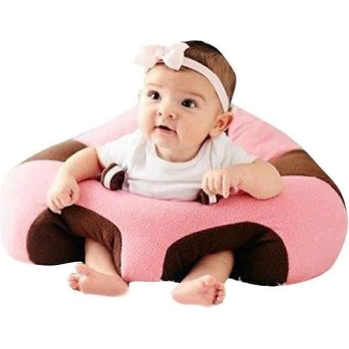 TRANSAT BK Transat bébé chaise cébé aassis confort doux velours jouet support pour s'asseoir dans maison 45*30CM 3-16 mois Rose