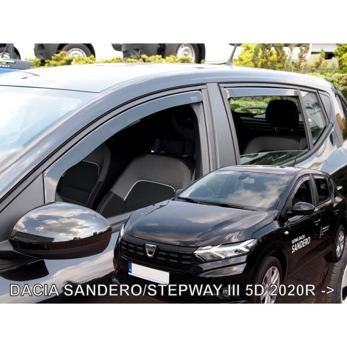 JJ AUTOMOTIVE | Deflecteurs d'air Déflecteurs de vent Compatible avec Dacia Sandero Stepway depuis 2020 4pcs