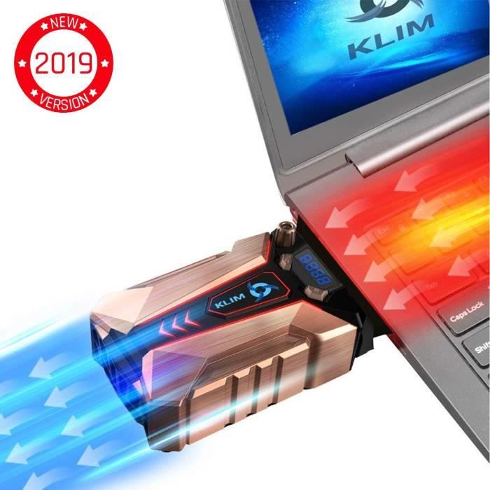 KLIM Rainbow + Refroidisseur PC portable - 11 à 17 + Éclairage