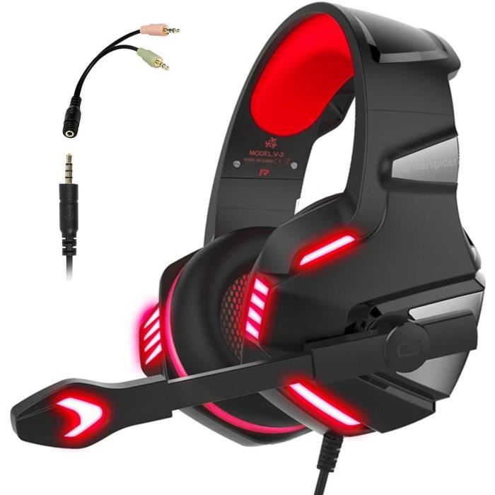 Casque Gaming pour PS4 Xbox one - Ecouteur Gamer avec Micro Anti Bruit