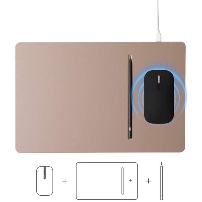 POUT HANDS3 PRO COMBO Tapis de souris 2en1 à chargement rapide sans fil,  avec souris sans fil rechargeable, chargeur téléphone sans - Cdiscount  Informatique