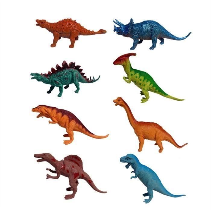 8 Pcs Caoutchouc Dinosaure Moules Jouets Dinosaure Modeles Figure Jouets Decoration Parti Faveur Cadeau Pour Enfants Modele Mixte Cdiscount Jeux Jouets
