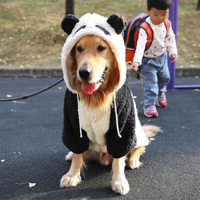 Manteau Gros chien manteau doux veste chaude grand chien vetements gallois Corgi Samoyed Husky Labrador Golden Type Panda 24 Cdiscount