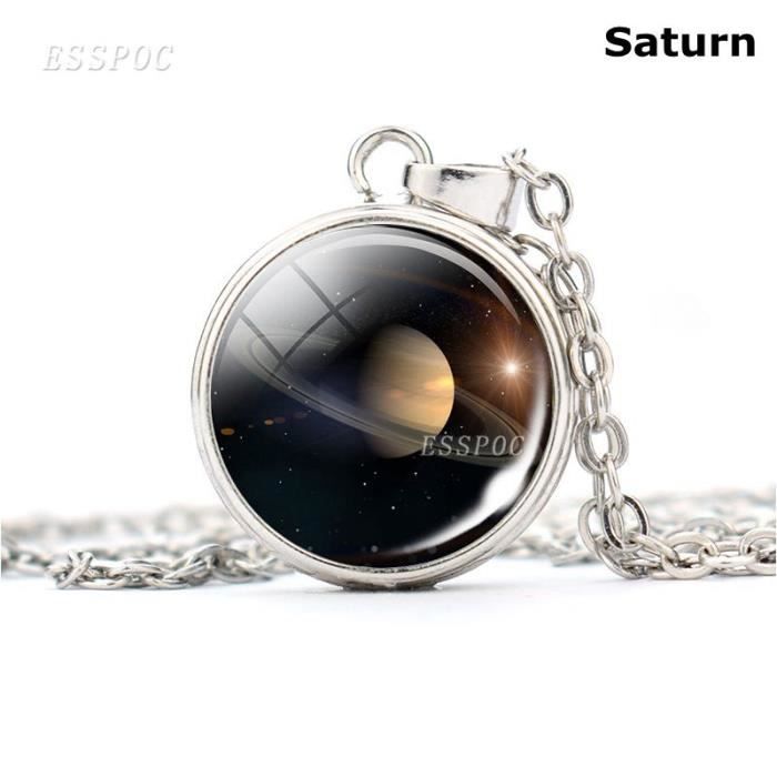 Boucles D'oreilles Pendantes Saturne En Zircon Cubique - Bijou Astronomique Argenté Et élégant - 11