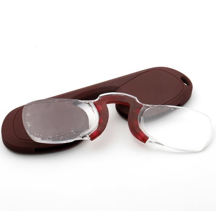 Brun Dioptrie 2 50 Pince nez Pour Hommes Et Femmes Mini