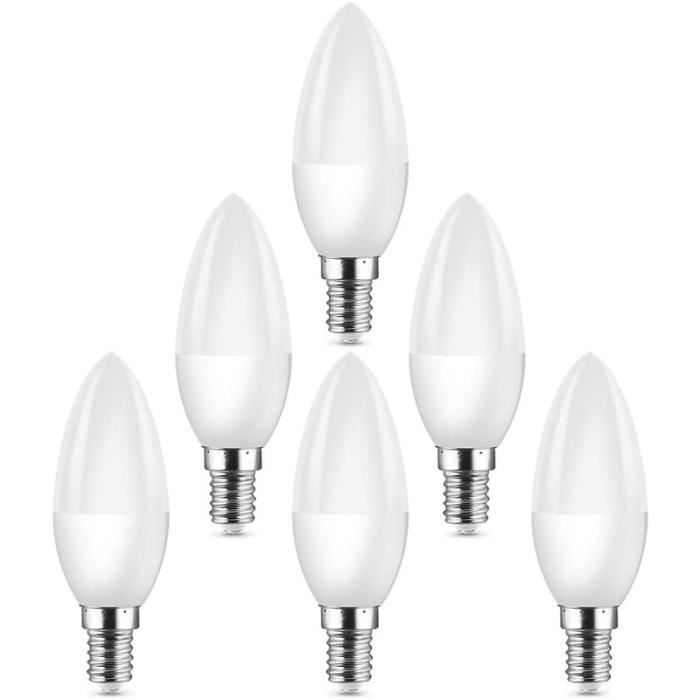 Lot de 6 ampoules LED E14 à petite vis Edison (SES) équivalentes à des