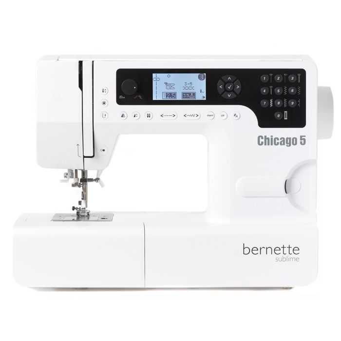 Machine à coudre BERNINA Bernette Chicago 5 - 20 points - Enfileur automatique - 105 W