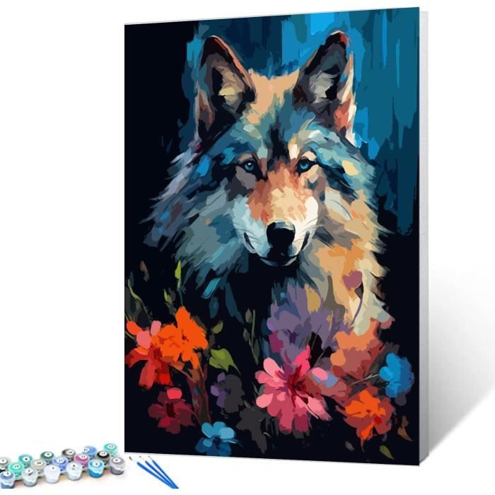 Kit Art Par Numéros Djeco – 4 Tableaux Elodie Nouhen – Pinceau Et Feutre Inclus – Neuf